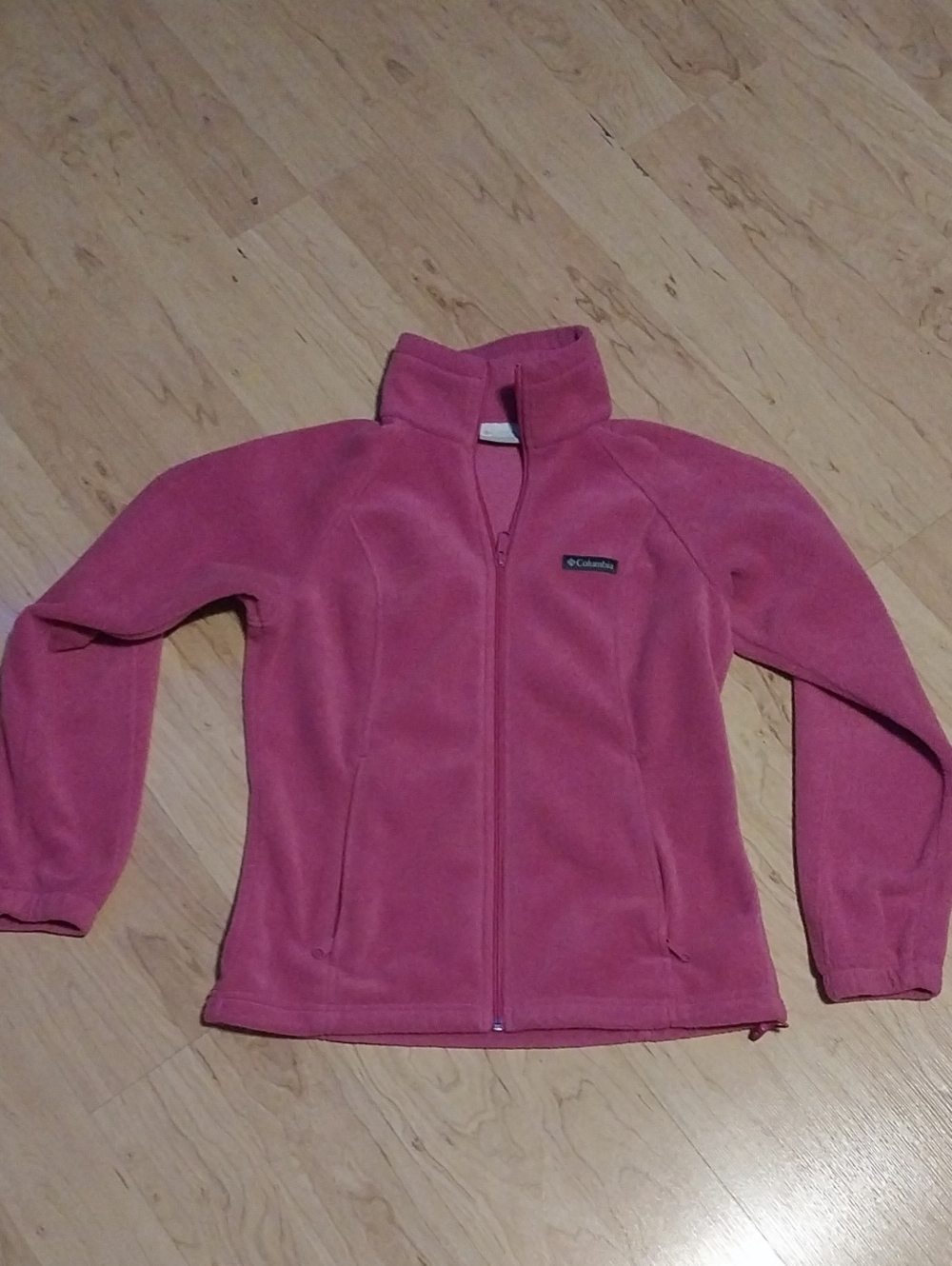 Columbia Womens Pink Full-Zip Fleece Jacket